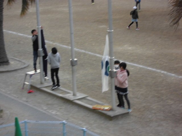 旗の掲揚