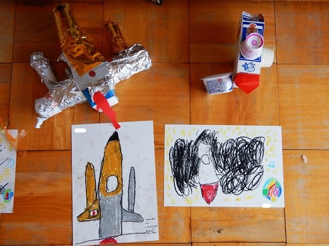 ロケット 作ろう 年長 5月 17年 有玉幼稚園 ブログ 有玉幼稚園