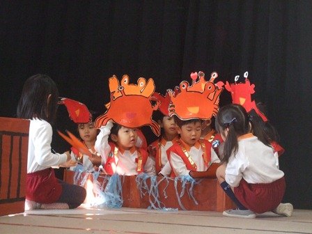 発表会ごっこ 12月 15年 有玉幼稚園 ブログ 有玉幼稚園