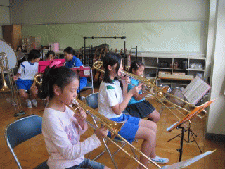 吹奏楽部 元城小と合同練習 10月 11年 浜松中部学園 ブログ 浜松中部学園