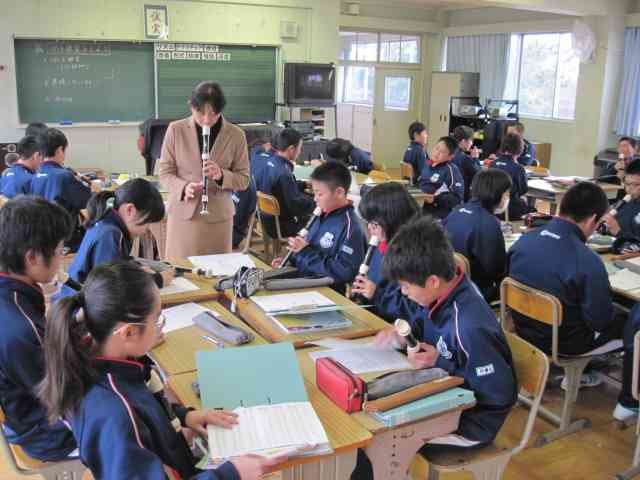 文芸大学生の授業参観 ５時間目 1月 14年 浜松中部学園 ブログ 浜松中部学園