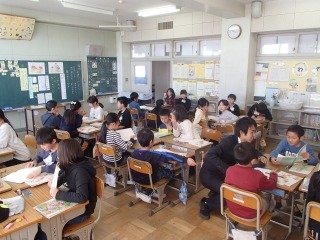 道徳 絵はがきと切手 12月 18年 萩丘小学校 ブログ 萩丘小学校