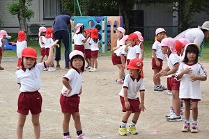 チェッコリ玉入れ 9月 2016年 橋爪幼稚園 ブログ 橋爪幼稚園