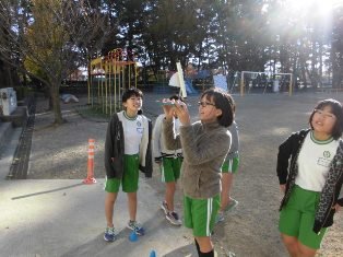 縮図を利用して 12月 16年 初生小学校 ブログ 初生小学校