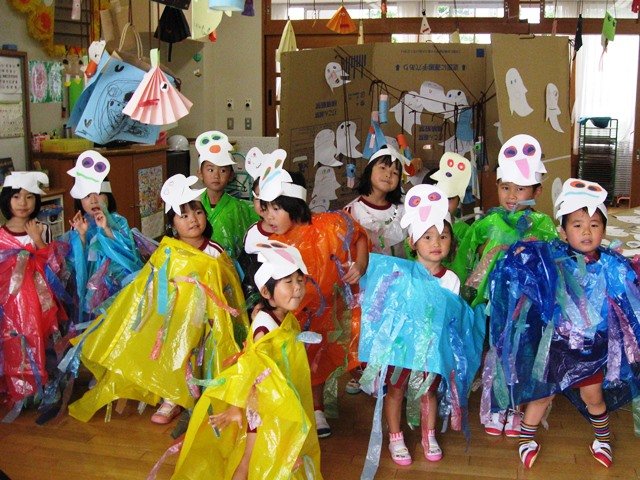 サマーパーティ おばけごっこ 楽しかったね 7月 15年 伊平幼稚園 ブログ 伊平幼稚園