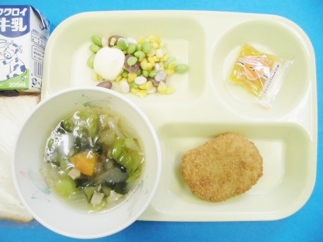 本日の給食 6月 18年 飯田小学校 ブログ 飯田小学校