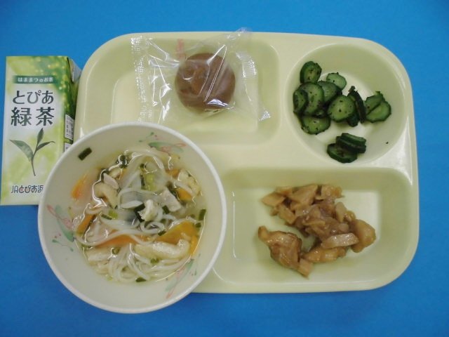 本日の給食 6月 17年 飯田小学校 ブログ 飯田小学校