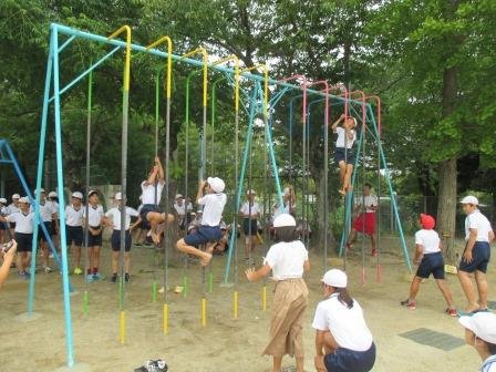 ６年生 学年対抗登り棒大会 6月 18年 神久呂小学校 ブログ 神久呂小学校