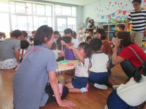 年少さんの参観会懇談会があったよ 7月 18年 可美幼稚園 ブログ 可美幼稚園