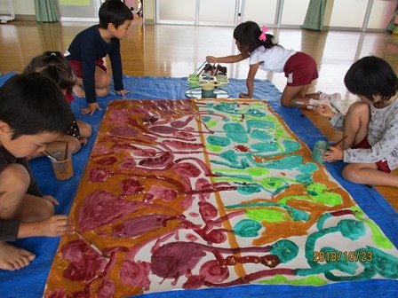 さつま芋の絵 10月 18年 上島幼稚園 ブログ 上島幼稚園