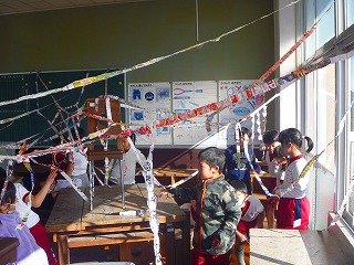 心の健康 蜘蛛の巣城 浜松のお茶配布 1月 18年 金指小学校 ブログ 金指小学校