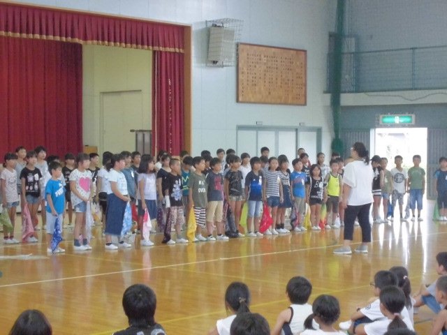 壮行会が行われました 7月 18年 伎倍小学校 ブログ 伎倍小学校