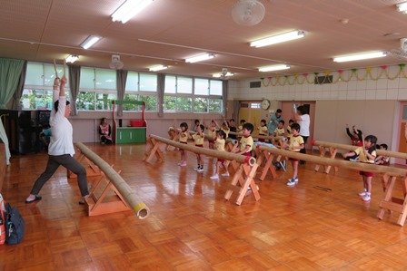 竹太鼓 素話し 5月 18年 北庄内幼稚園 ブログ 北庄内幼稚園