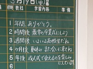 第60回卒業式 3月 19年 湖東中学校 ブログ 湖東中学校