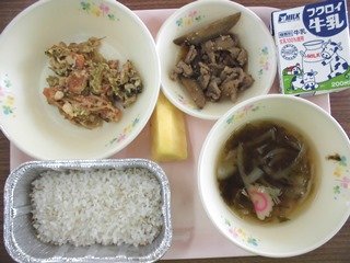 今日の給食 郷土料理 沖縄 7月 17年 舞阪中学校 ブログ 舞阪中学校