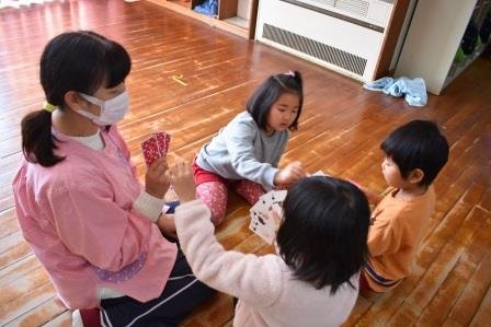 トランプ 1月 18年 舞阪幼稚園 ブログ 舞阪幼稚園