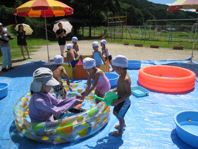 プール遊び 7月 11年 引佐北部みさと ブログ 引佐北部みさと