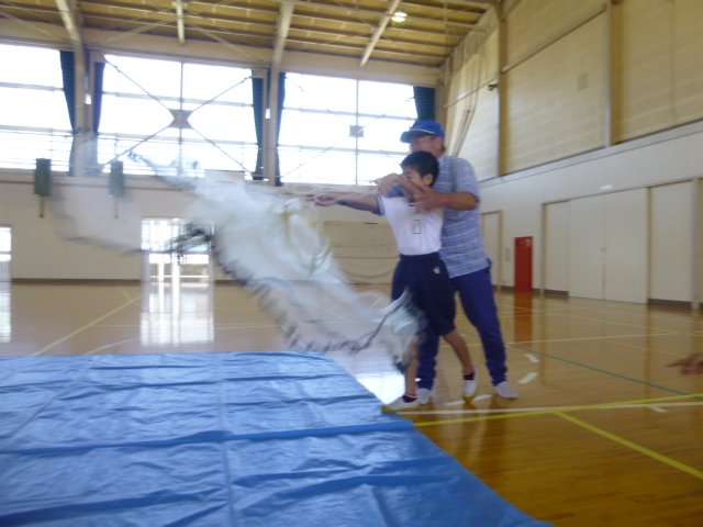 投網体験をしました ４年 9月 15年 都田小学校 ブログ 都田小学校