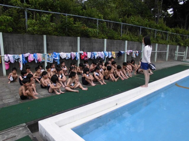 プール開き １年 体育 6月 13年 元城小学校 ブログ 元城小学校