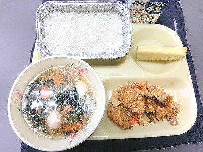 ７月１８日 木 の給食メニュー 7月 13年 中郡中学校 ブログ 中郡中学校