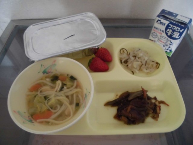 本日の給食 1月 18年 中ノ町小学校 ブログ 中ノ町小学校