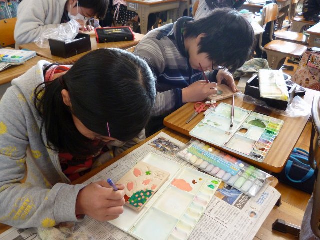 卒業制作 オルゴール作り 2月 13年 大平台小学校 ブログ 大平台小学校