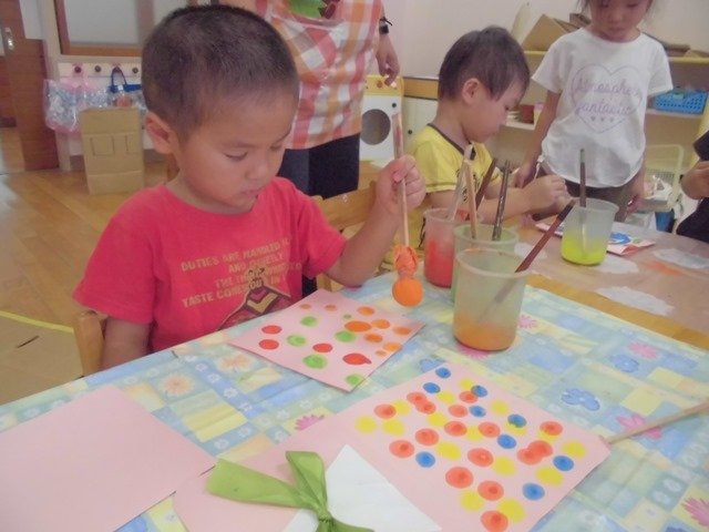 おじいちゃん おばあちゃんへのプレゼント 9月 18年 奥山幼稚園 ブログ 奥山幼稚園