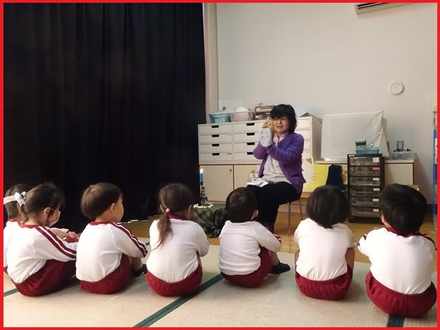 おはなし会 夢をはぐくむ園づくり推進事業 1月 19年 奥山幼稚園 ブログ 奥山幼稚園