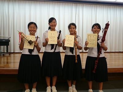 リコーダーコンテスト 9月 2017年 西部中学校 ブログ 西部中学校