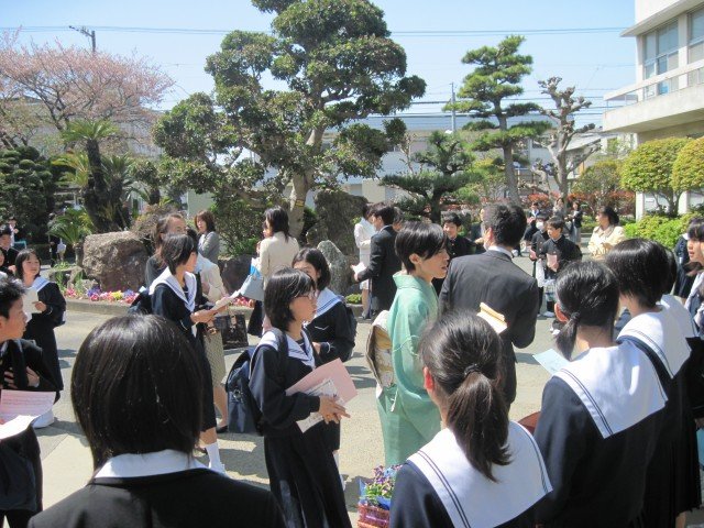 入学式準備 片付けありがとうございました 4月 13年 蜆塚中学校 ブログ 蜆塚中学校