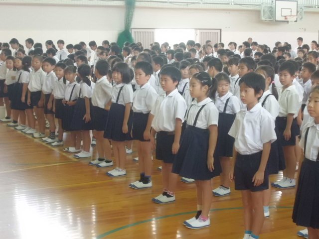 １学期終業式の様子です 7月 15年 新原小学校 ブログ 新原小学校