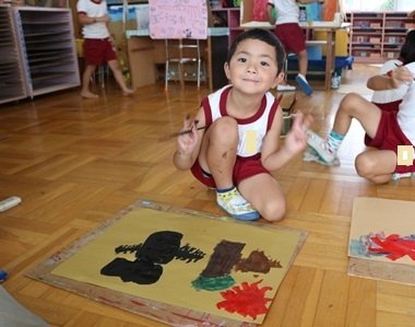 今日のふたばっこ 7月 15年 新原幼稚園 ブログ 新原幼稚園