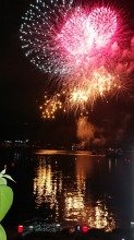 かんざんじ温泉 灯篭流し 花火大会 7月 17年 庄内学園 ブログ 庄内学園