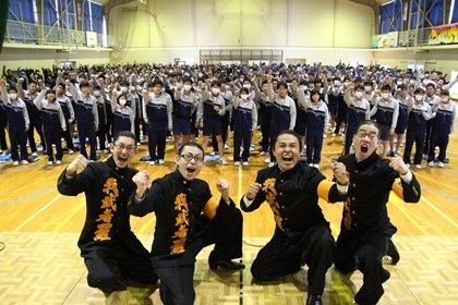 ３年生を送る会 我武者羅應援團を迎えて 3月 19年 高台中学校 ブログ 高台中学校