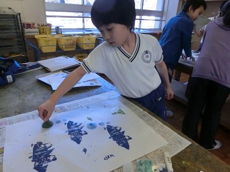 図工 2月 17年 浦川小学校 ブログ 浦川小学校