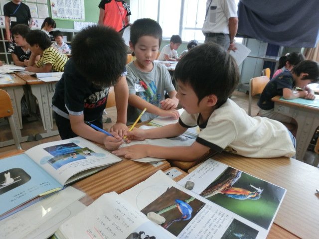 研究授業 1年 国語 くちばし 6月 18年 与進小学校 ブログ 与進小学校